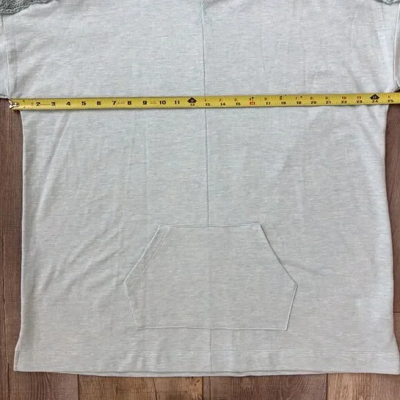 Soft Surroundings Womens Crochet Boho Tunic Top Size XL Blue Coastal Casual Cozy - Picture 10 of 11